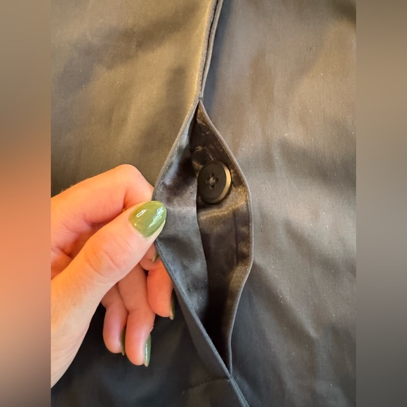 🖤 Semantiks Black 3/4 Sleeve Classic Trench Coat Jacket XL - Picture 12 of 12